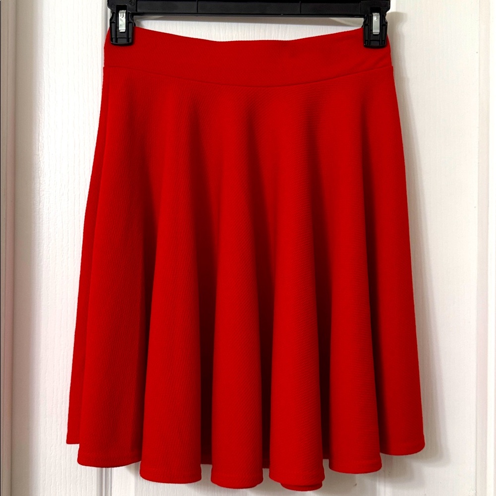 Urban Coco red skater aline skirt size M - Picture 3 of 5